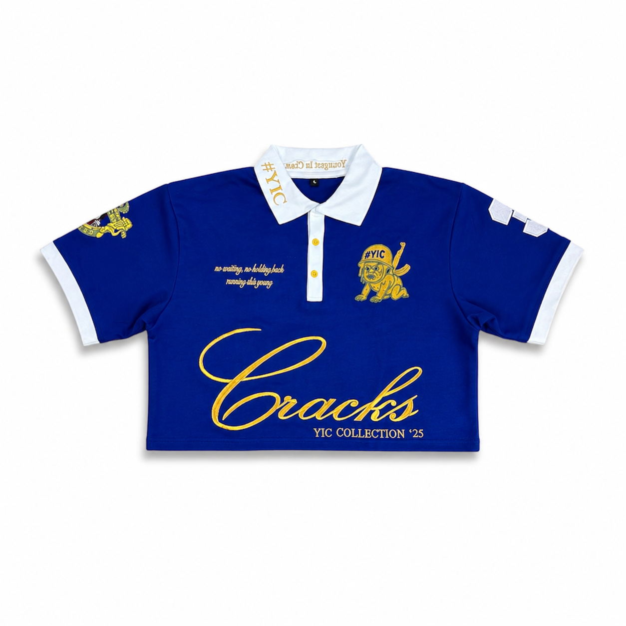 Cropped Blue YIC Polo