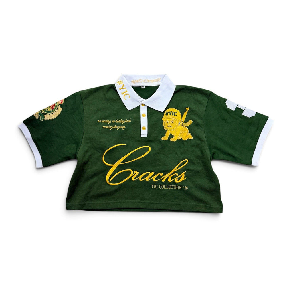 Cropped General Green YIC Polo