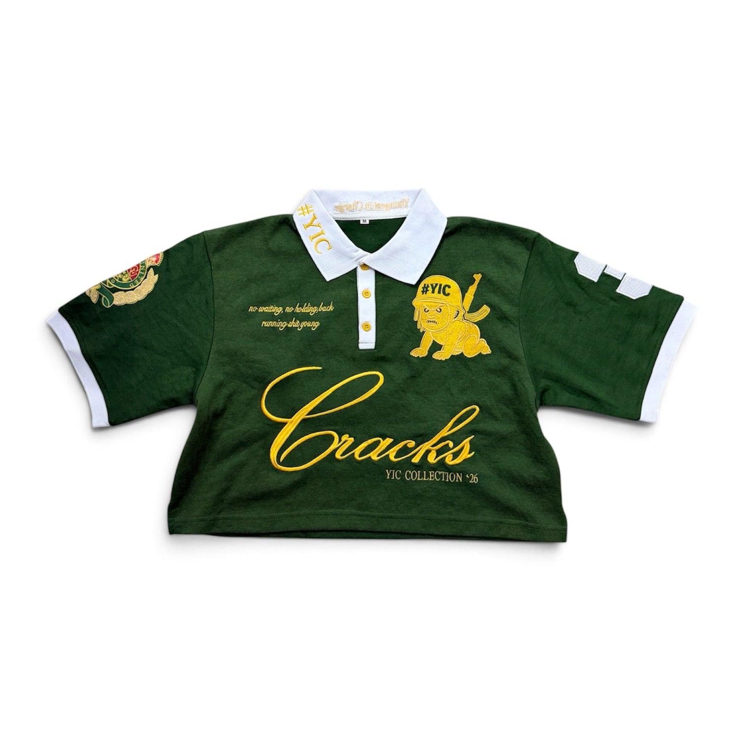 Cropped General Green YIC Polo
